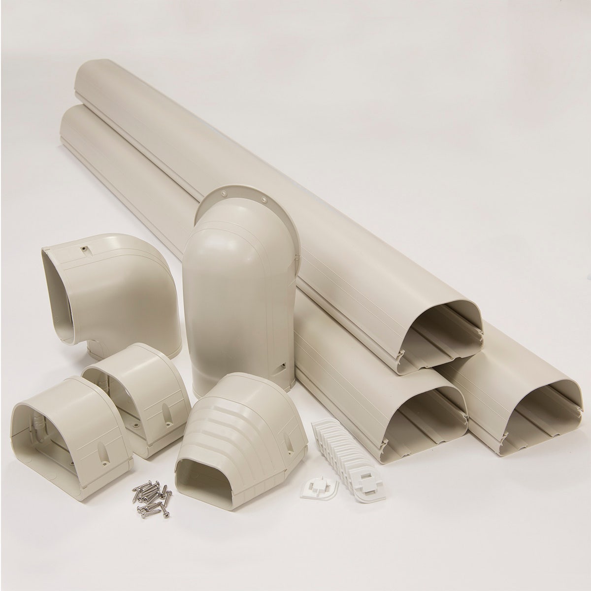 Fortress 4.5 in. line set cover wall duct kit (representative photo)