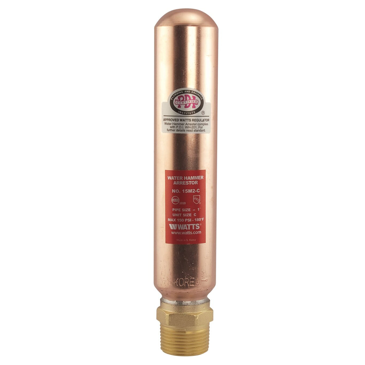Watts LF15M2-C lead-free water hammer arrestor