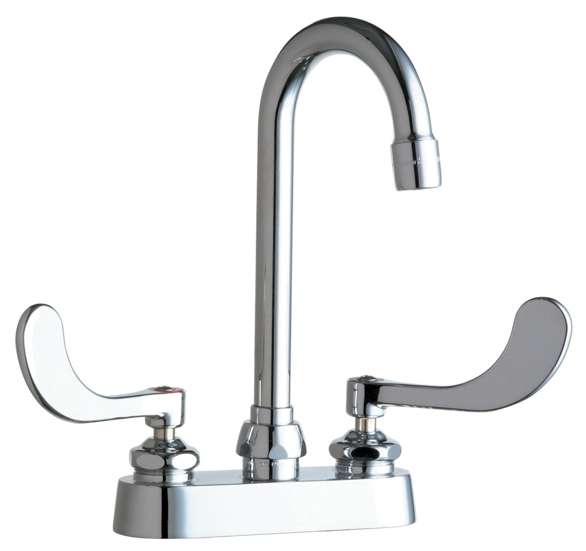 Chicago Faucets 895-317ABCP deck-mount gooseneck faucet