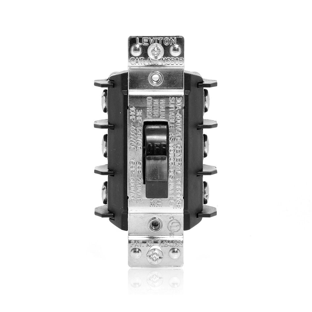 Leviton MS303-DS manual motor toggle switch